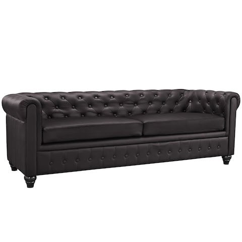 Black Leather Sofa